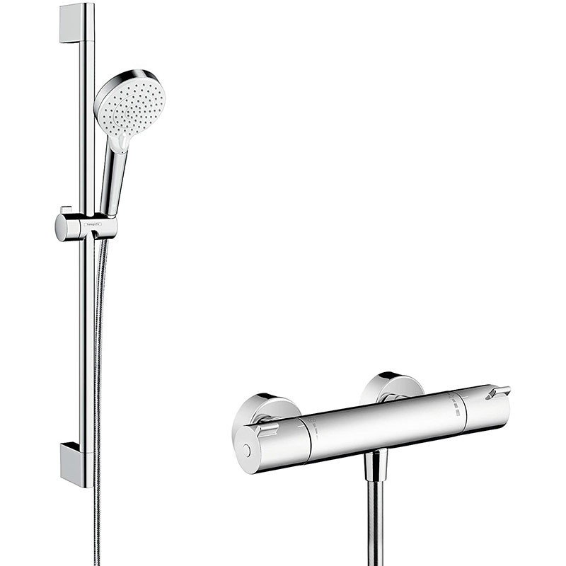 comprar Conjunto Termostático Ducha Crometta Vario/Ecostat 1001CL online - HANSGROHE, S.A. comprar Conjunto Termostático Ducha Crometta Vario/Ecostat 1001CL online - HANSGROHE, S.A.