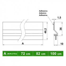 comprar BURLETE MOD. 2 de AMIG. Transparente. online - Amig