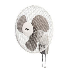 Ventilador de pared. blanco. potencia: 45w aspas: ø40cm ø43cm edm