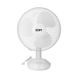 Ventilador de sobremesa blanco potencia: 35w aspas: ø30x48cm edm