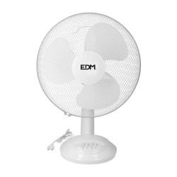 Ventilador de sobremesa blanco potencia: 45w aspas: ø40x61cm edm