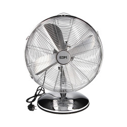 comprar Ventilador de sobremesa cromado potencia: 60w aspas: ø40x55cm edm online - EDM