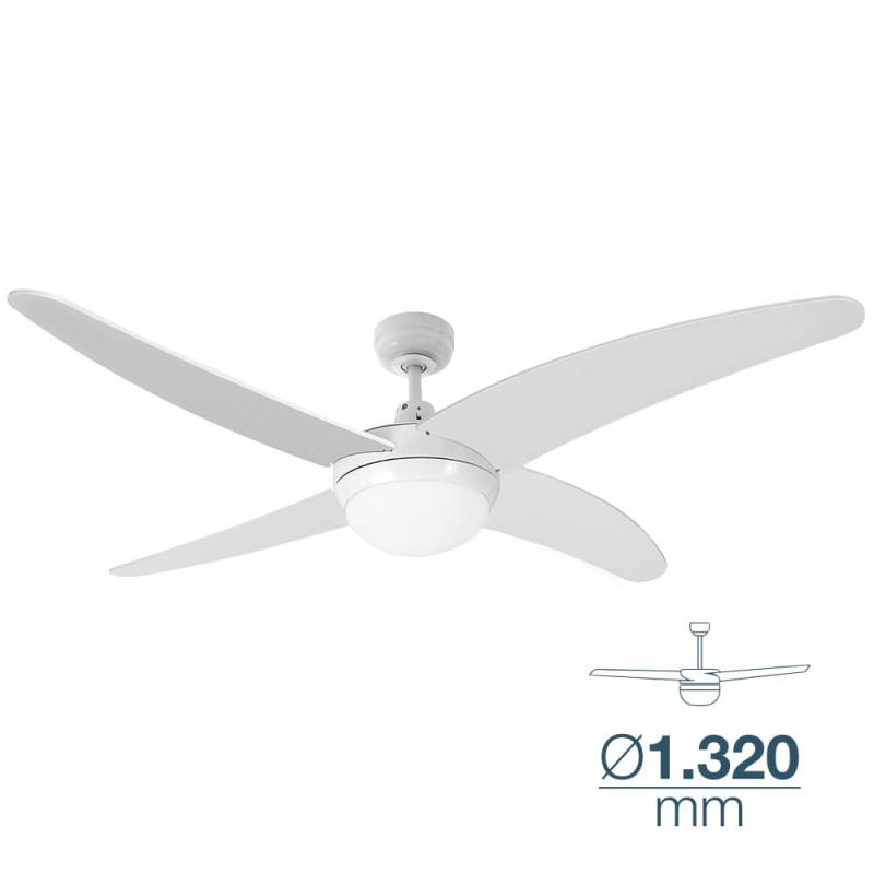 comprar Ventilador de techo modelo caspio blanco potencia: 60w aspas: ø132cm con mando a distancia edm online - EDM comprar Ventilador de techo modelo caspio blanco potencia: 60w aspas: ø132cm con mando a distancia edm online - EDM