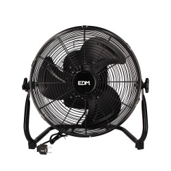 Ventilador industrial de suelo oscilante. negro. potencia: 60w aspas: ø40x51,5cm edm