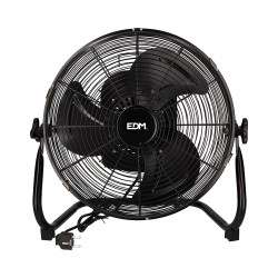 Ventilador industrial de suelo oscilante. negro. potencia: 70w aspas: ø45x55cm edm