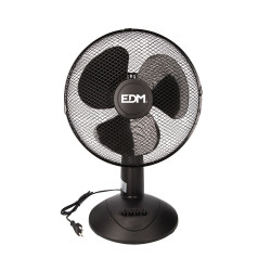 Ventilador de sobremesa negro potencia: 45w aspas: ø30x51cm edm