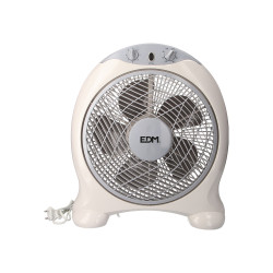comprar Ventilador box fan blanco/gris potencia: 45w aspas: ø30,5cm 38,5x13x46cm edm online - EDM