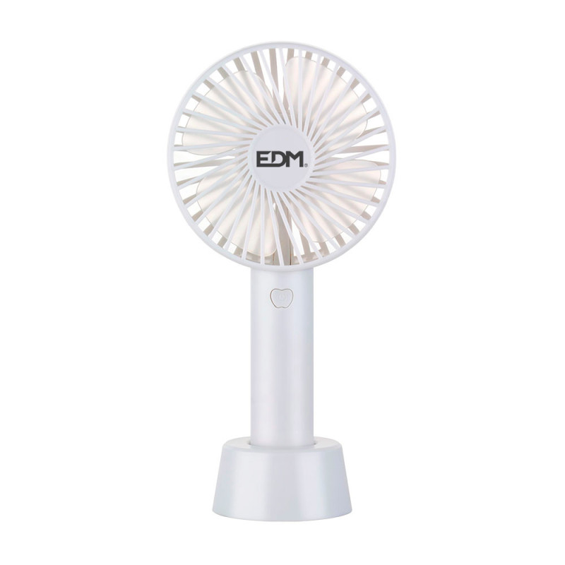 comprar Ventilador de mano recargable 4,5w aspas ø10,6x21,3cm edm online - EDM comprar Ventilador de mano recargable 4,5w aspas ø10,6x21,3cm edm online - EDM