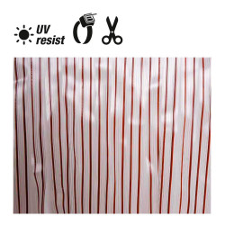 comprar Cortina de cinta de plastico. color marron-transparente 32 tiras 90x210cm edm online - EDM