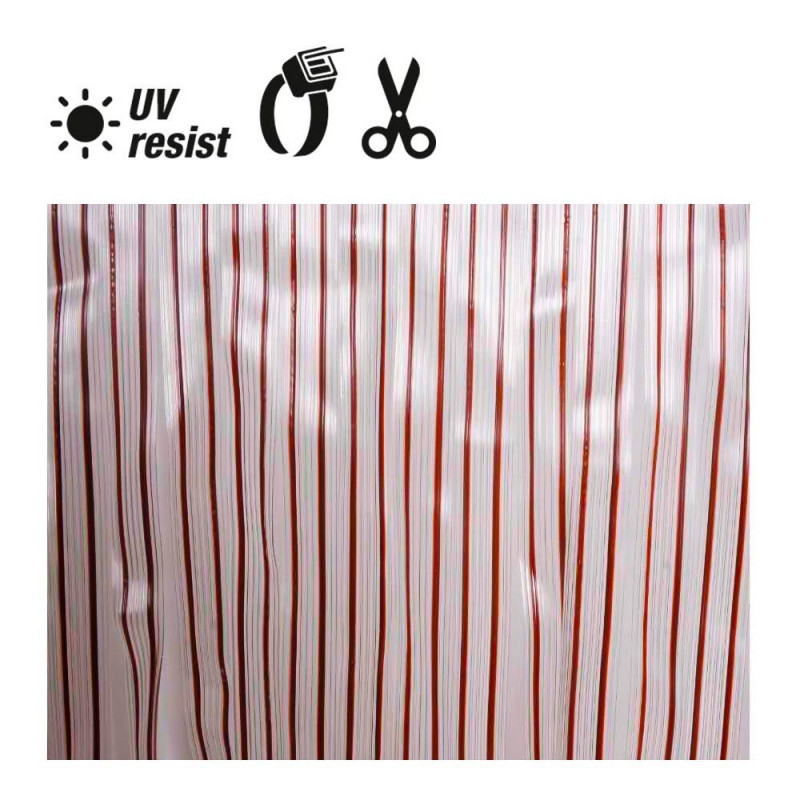 comprar Cortina de cinta de plastico. color marron-transparente 32 tiras 90x210cm edm online - EDM comprar Cortina de cinta de plastico. color marron-transparente 32 tiras 90x210cm edm online - EDM