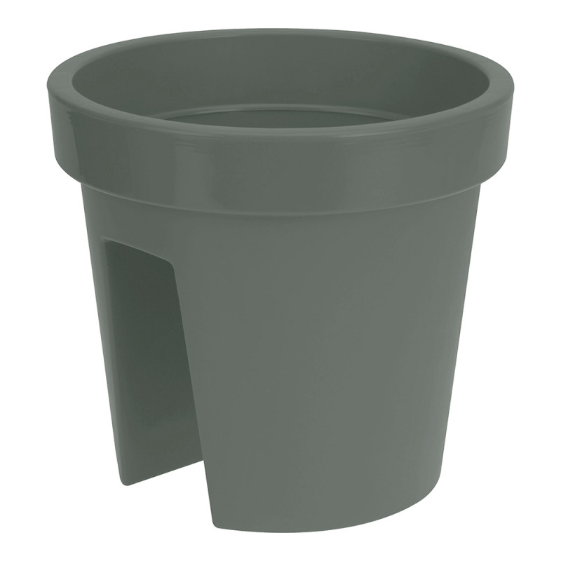 comprar Maceta de inyección color verde para balcones ø28cm online - PLASTIKEN