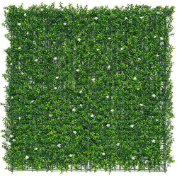 Jardín vertical flores de jazmín color verde 1x1m nortene