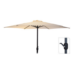 comprar Parasol ø300cm altura maxima 248cm color: crema online - AMBIANCE
