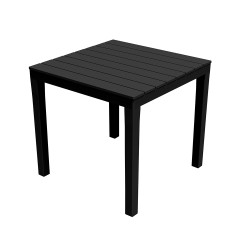 comprar Mesa cuadrada de jardin color: negro 78x78x72cm modelo: bali ipae progarden online - IPAE PROGARDEN