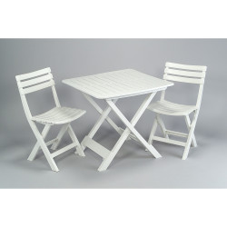 comprar Set de camping color: blanco 44x41x78cm/80x72x70cm modelo: camping set progarden online - IPAE PROGARDEN