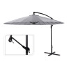 comprar Parasol excentrico altura maxima 3m ø300cm color: gris claro online - AMBIANCE