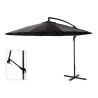 comprar Parasol excentrico altura maxima 3m ø300cm color: gris oscuro online - AMBIANCE
