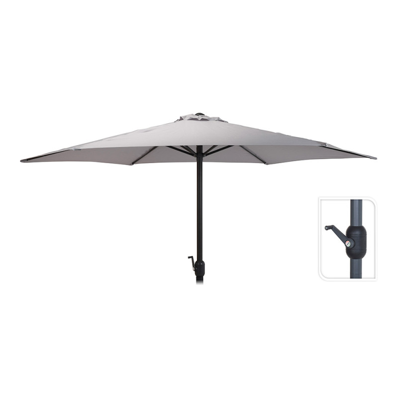 comprar Parasol ø300cm altura maxima 248cm color: gris claro online - NO DISPONIBLE comprar Parasol ø300cm altura maxima 248cm color: gris claro online - NO DISPONIBLE