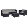 comprar Conjunto jardin/terraza sofa+sillon+mesa manhattan grafito sp berner online - SP BERNER