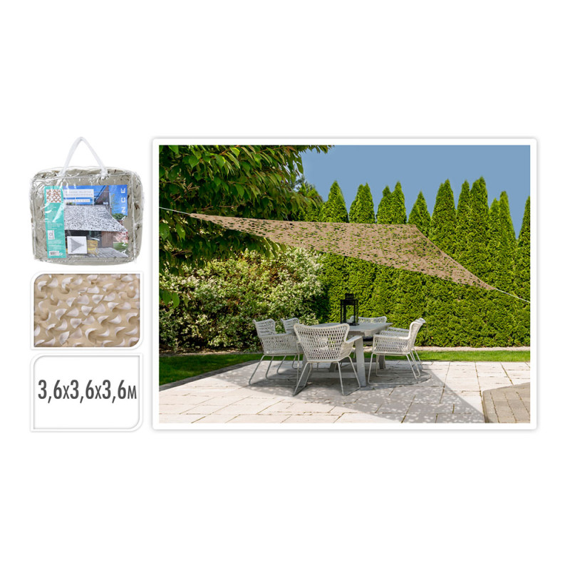 comprar Toldo de tela triangular color: camuflaje 360x360x360cm ambiance online - AMBIANCE comprar Toldo de tela triangular color: camuflaje 360x360x360cm ambiance online - AMBIANCE