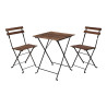 comprar Set jardin mesa y dos sillas madera acacia online - NO DISPONIBLE