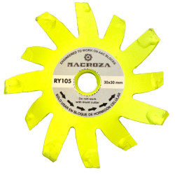 comprar Fresa de corte RY105 para rozadora de pared MACROZA especial para Hormigión Celular, AAC, Xella, Yto online - Macroza