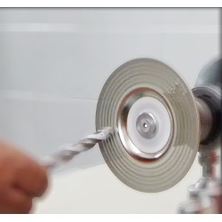 comprar Soporte MACROZA de aluminio reforzado para taladradora 43mm con cabezal flexible 360º online - Macroza