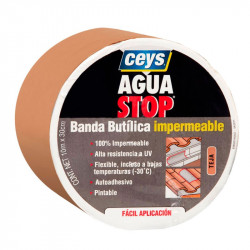 comprar Aguastop Banda Impermeable Butilo Teja 30 cm. x 10 mt. Ceys online - Ceys
