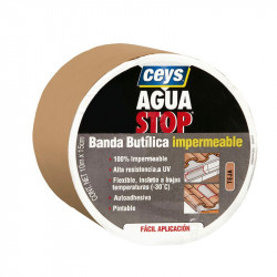 Aguastop Banda Impermeable Butilo Teja 15 cm. Ceys.