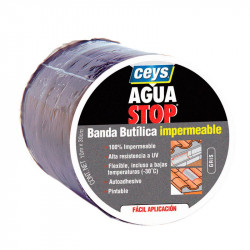 Aguastop Banda Impermeable Butilo  gris 30 cm. x 10 mt. Ceys.