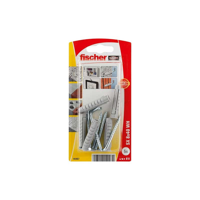 comprar Taco de expansión SX 8 x 40 H con alcayata K Fischer online - Fischer comprar Taco de expansión SX 8 x 40 H con alcayata K Fischer online - Fischer