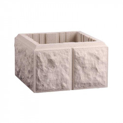 Pilar Labrado de 30x30 cm Beige