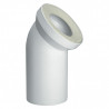 comprar Manguito Inodoro Acodado PP 110/45º Blanco S-328 Jimten online - Jimten
