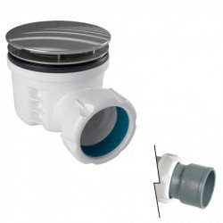 comprar Válvula Plato de Ducha Altura Reducida Ø85 CROMO 1 1/2X85 S-578 Jimten online - Jimten
