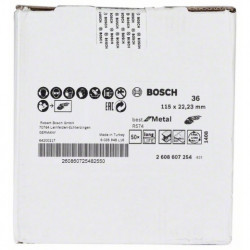 Disco lijador de fibra Bosch R574 Best for Metal Ø115mm.
