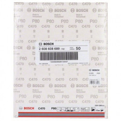 Hoja de lija Bosch Best for Wood and Paint C470 Grano 80