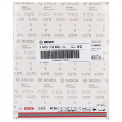 Pliego Lija Madera Mas Pintura Grano 120 230X280 mm Bosch