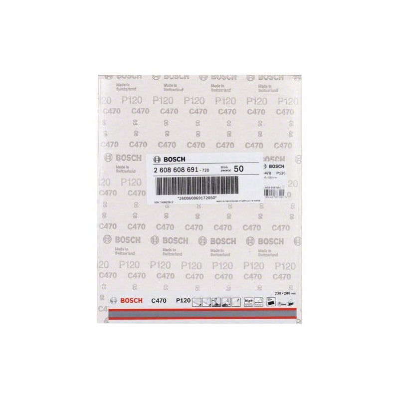 comprar Hoja Lija Madera Mas Pintura Grano 120 230x280 mm. online - Bosch