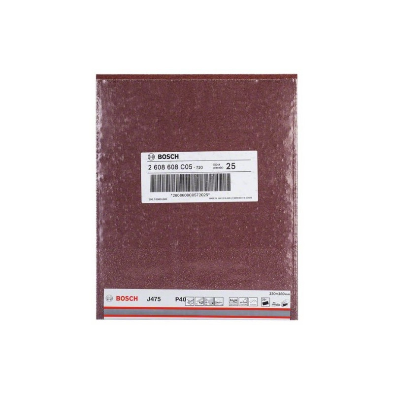 comprar Hoja de lija Bosch Best for Metal J475 Grano 40 online - Bosch