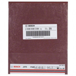 Hoja de lija Bosch Best for Metal J475 Grano 100