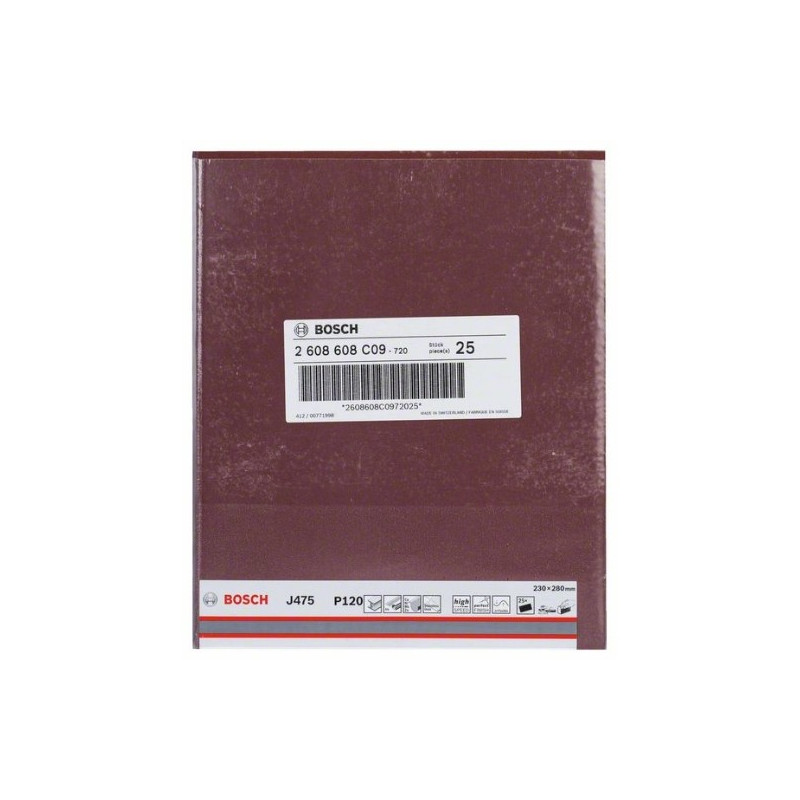 comprar Hoja de lija Bosch Best for Metal J475 Grano 120 online - Bosch