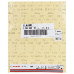 Hoja de lija Bosch Best for Coatings and Composites C355 Grano 80 230x280mm.