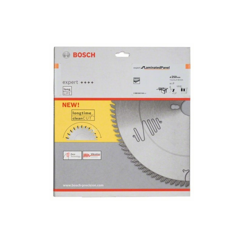comprar Hoja de sierra circular Bosch Expert for Laminated Panel Ø250mm. HLTCG 80 online - Bosch