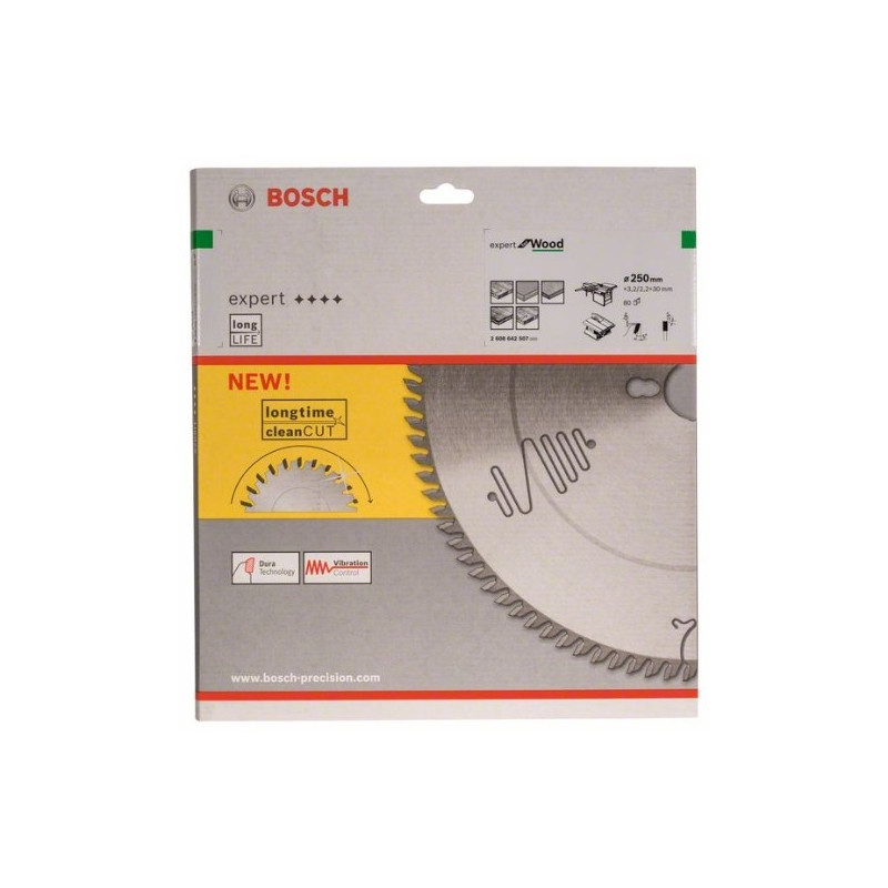 comprar Hoja de sierra circular Bosch Expert for Wood Ø250mm. ATB 80 online - Bosch