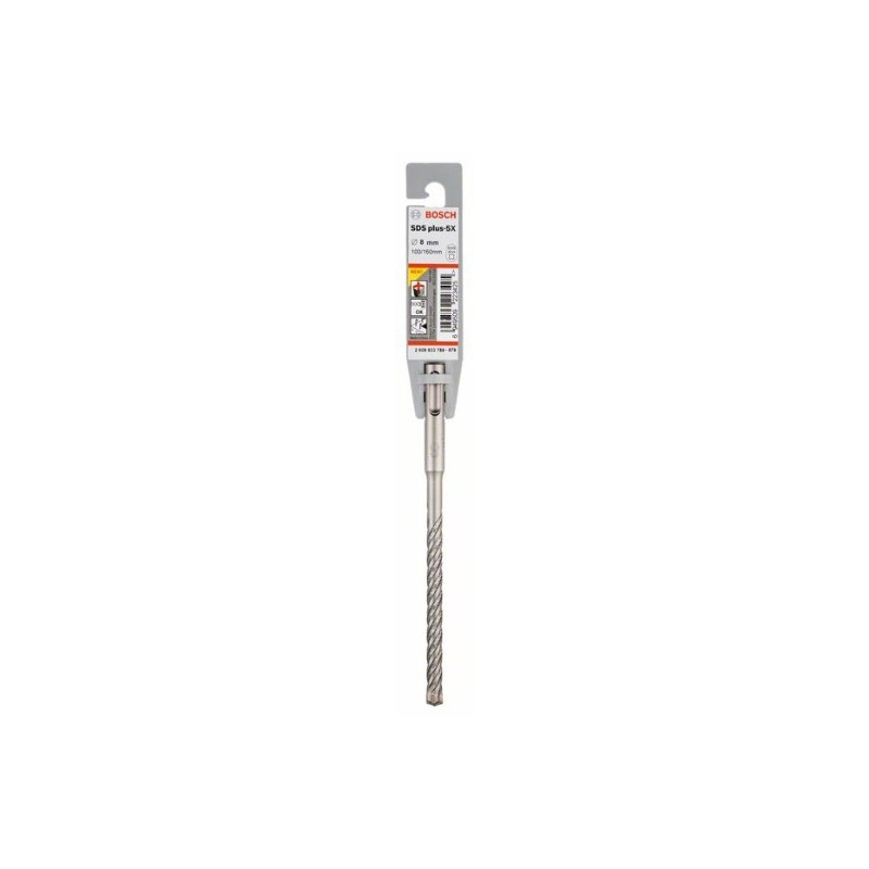 Broca SDS plus-5X Bosch para Martillos perforadores Ø8mm. 100x160mm. Broca SDS plus-5X Bosch para Martillos perforadores Ø8mm. 100x160mm.