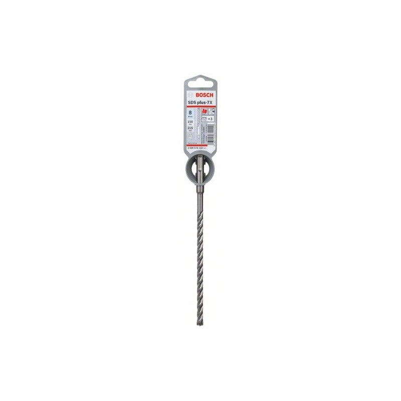 Broca SDS plus 7X Bosch para Martillos perforadores Ø8mm. 150x215mm. Broca SDS plus 7X Bosch para Martillos perforadores Ø8mm. 150x215mm.