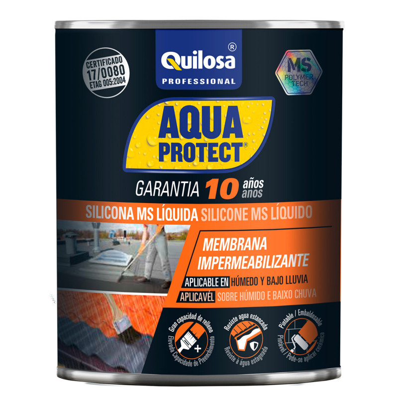 comprar AQUA PROTECT SILICONA MS Líquida 1Kg Gris. online - Quilosa