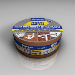 AQUA PROTECT Cinta Bituminosa 10cm x 10 m Aluminio Quilosa