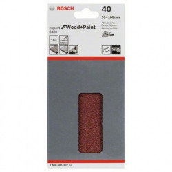 comprar Hoja de lija Bosch Expert for Wood and Paint C430 Grano 40 93x186mm. online - Bosch