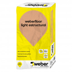 WeberFloor Light Estructural 25Kg. Gris